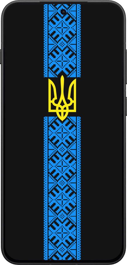 Силиконовый чехол Тризуб в вышиванке для OnePlus 13T 5G / 13S 5G - 1158u-4026 изображение 