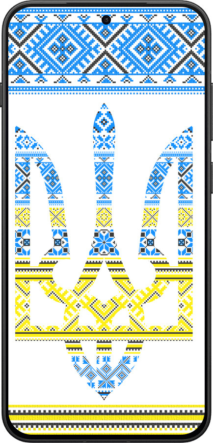Силіконовий чехол Герб - вишиванка жовто-блакитна  для OnePlus 13T 5G / 13S 5G - 1197u-4026 изображение 