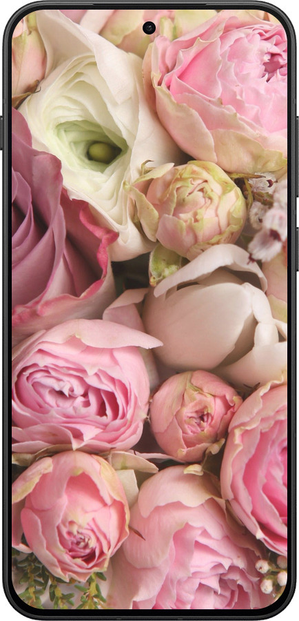 Силиконовый чехол Розы v2 для OnePlus 13T 5G / 13S 5G - 2320u-4026 изображение 