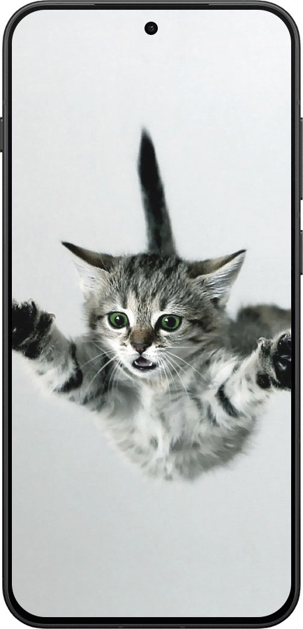 Силиконовый чехол Летящий котёнок для OnePlus 13T 5G / 13S 5G - 2322u-4026 изображение 