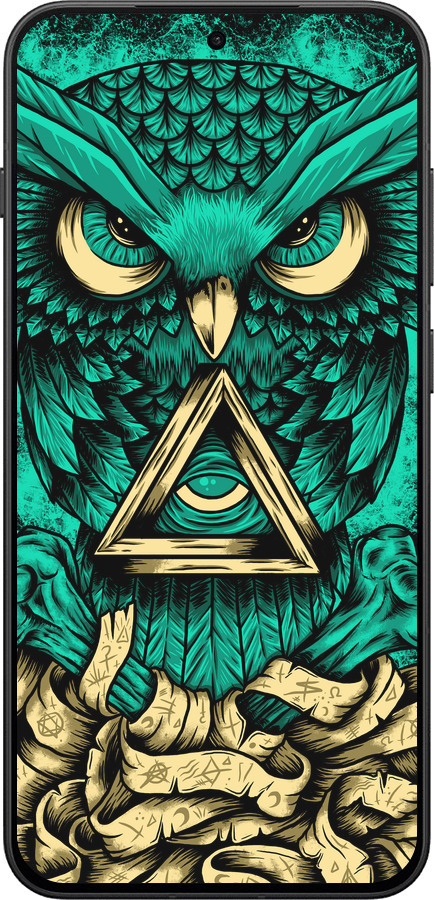 Силиконовый чехол Сова Арт-тату для OnePlus 13T 5G / 13S 5G - 3971u-4026 изображение 