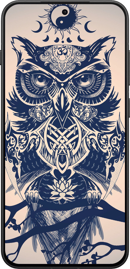 Силиконовый чехол Узорчатая сова для OnePlus 13T 5G / 13S 5G - 4000u-4026 изображение 