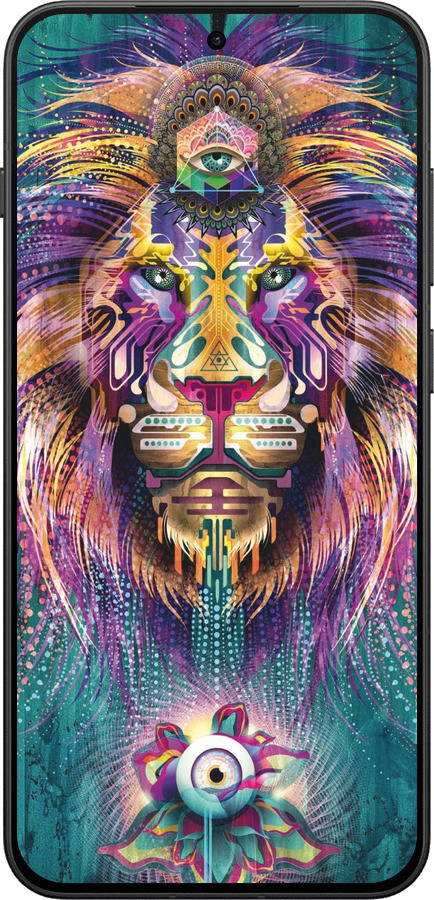 Силіконовий чехол Люмінесцентний лев для OnePlus 13T 5G / 13S 5G - 4037u-4026 изображение 