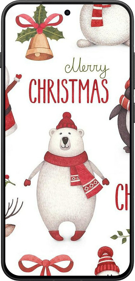 Силиконовый чехол Merry Christmas для OnePlus 13T 5G / 13S 5G - 4106u-4026 изображение 