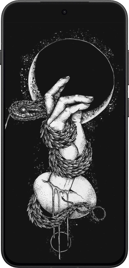 Силиконовый чехол Змея в руке для OnePlus 13T 5G / 13S 5G - 4149u-4026 изображение 