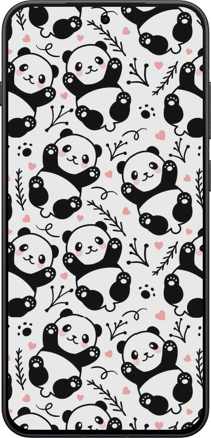 Силиконовый чехол Панды для OnePlus 13T 5G / 13S 5G - 4318u-4026 изображение 