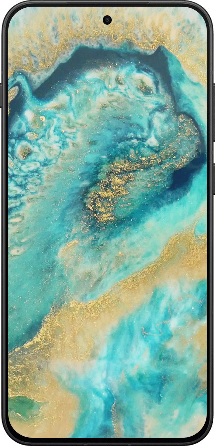 Силиконовый чехол Green marble для OnePlus 13T 5G / 13S 5G - 4365u-4026 изображение 