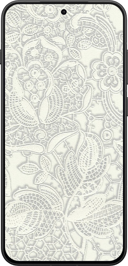 Силиконовый чехол Белое кружево для OnePlus 13T 5G / 13S 5G - 4383u-4026 изображение 