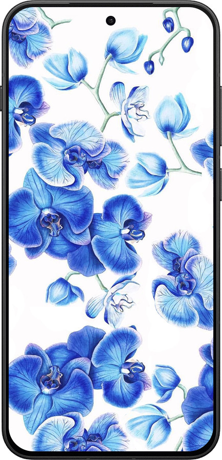 Силіконовий чехол Блакитні орхідеї для OnePlus 13T 5G / 13S 5G - 4406u-4026 изображение 