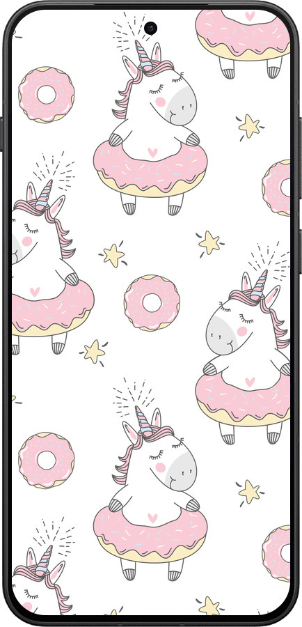 Силиконовый чехол Единорожки для OnePlus 13T 5G / 13S 5G - 4659u-4026 изображение 