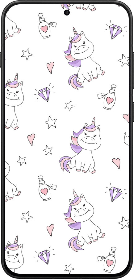 Силиконовый чехол Единорожка v2 для OnePlus 13T 5G / 13S 5G - 4703u-4026 изображение 