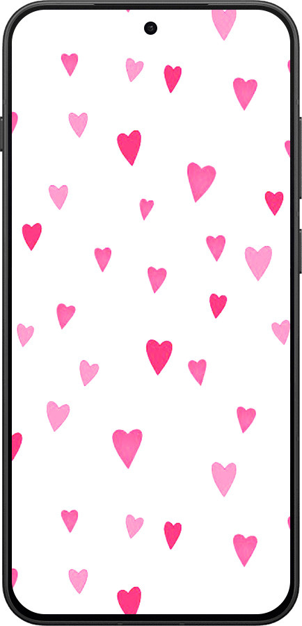 Силиконовый чехол Сердечки 2 для OnePlus 13T 5G / 13S 5G - 4763u-4026 изображение 