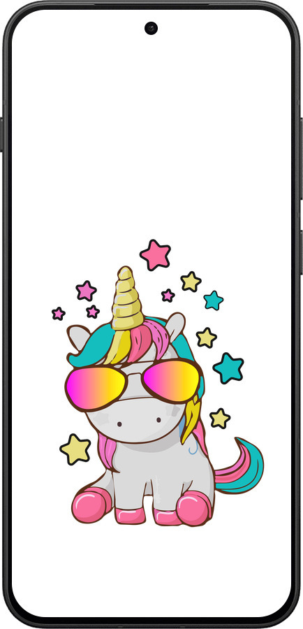 Силиконовый чехол Единорог в очках для OnePlus 13T 5G / 13S 5G - 4879u-4026 изображение 