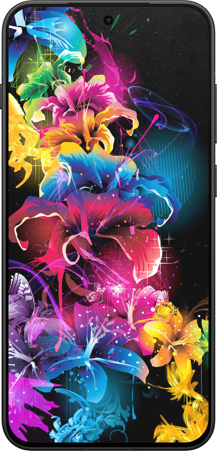 Силиконовый чехол Абстрактные цветы для OnePlus 13T 5G / 13S 5G - 511u-4026 изображение 