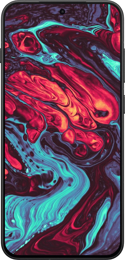 Силиконовый чехол Синяя красная абстакция для OnePlus 13T 5G / 13S 5G - 5339u-4026 изображение 