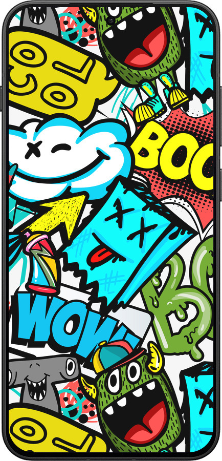 Силиконовый чехол Стикеры v4 для OnePlus 13T 5G / 13S 5G - 5508u-4026 изображение 