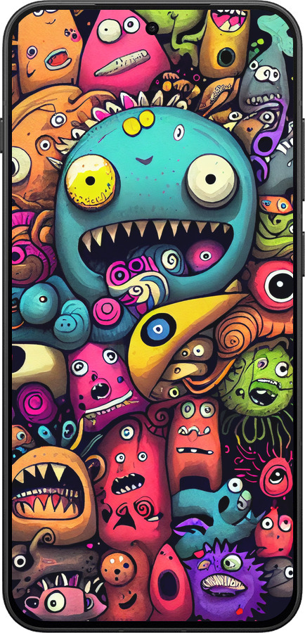 Силиконовый чехол Cмешные монстры для OnePlus 13T 5G / 13S 5G - 5549u-4026 изображение 