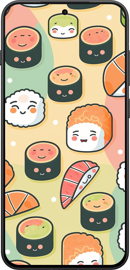 Силиконовый чехол Суши паттерн для OnePlus 13T 5G / 13S 5G - 5583u-4026 изображение 