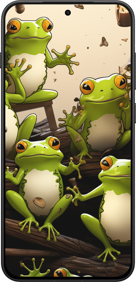 Силиконовый чехол Жабки для OnePlus 13T 5G / 13S 5G - 5656u-4026 изображение 