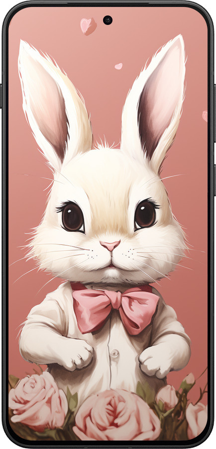 Силиконовый чехол Зайчик для OnePlus 13T 5G / 13S 5G - 5669u-4026 изображение 