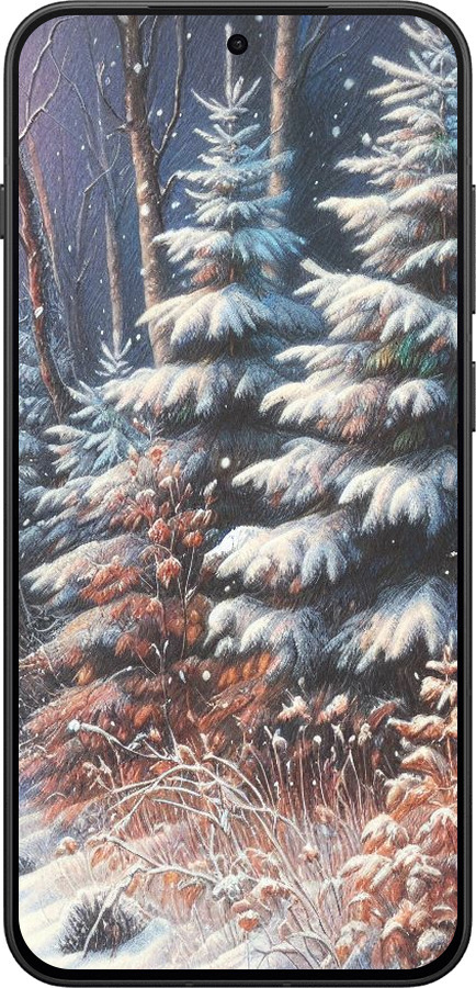 Силіконовий чехол Зимовий пейзаж для OnePlus 13T 5G / 13S 5G - 5814u-4026 изображение 
