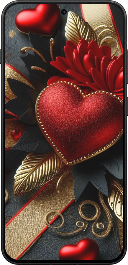 Силиконовый чехол Сердечки v2 для OnePlus 13T 5G / 13S 5G - 5832u-4026 изображение 