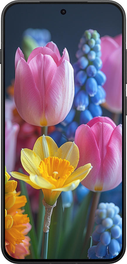 Силиконовый чехол Весенние цветы для OnePlus 13T 5G / 13S 5G - 6058u-4026 изображение 