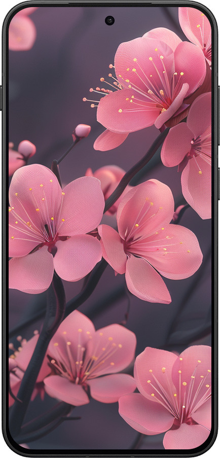 Силіконовий чехол Пурпурова сакура для OnePlus 13T 5G / 13S 5G - 6075u-4026 изображение 