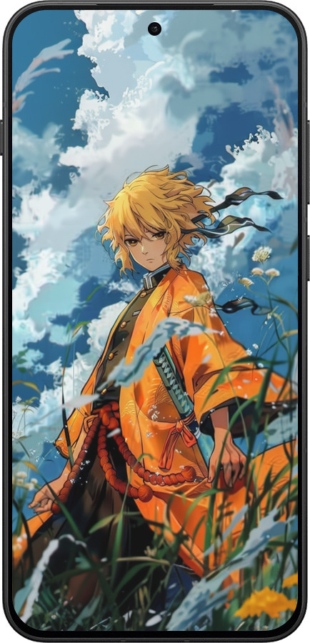 Силиконовый чехол Zenitsu Agatsuma для OnePlus 13T 5G / 13S 5G - 6117u-4026 изображение 