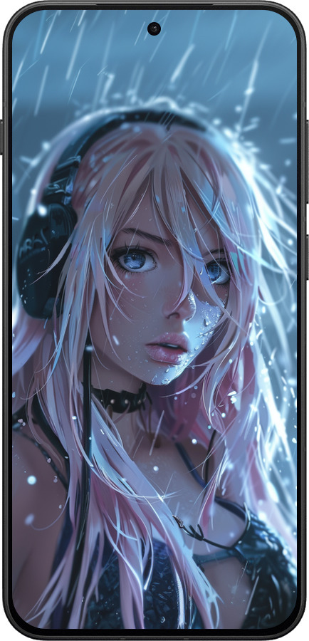 Силиконовый чехол Неоновый дождь для OnePlus 13T 5G / 13S 5G - 6119u-4026 изображение 