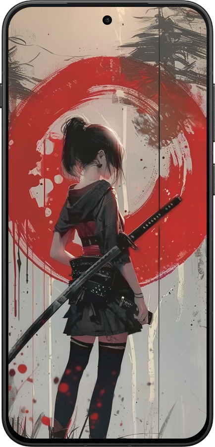 Силиконовый чехол Сумерки воина: Танец с катаной для OnePlus 13T 5G / 13S 5G - 6123u-4026 изображение 