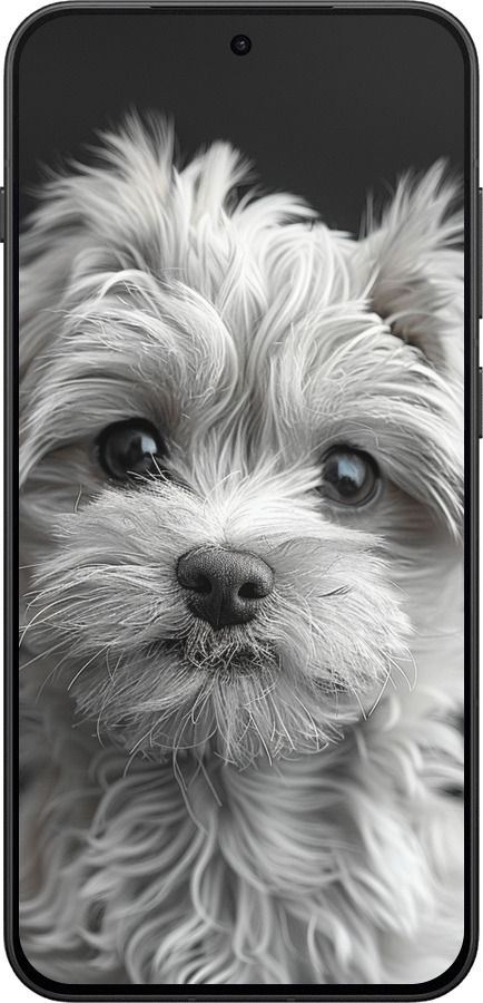 Силиконовый чехол Мальтипу на чорном фоне для OnePlus 13T 5G / 13S 5G - 6156u-4026 изображение 