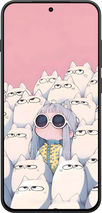 Силиконовый чехол Малышка с котами для OnePlus 13T 5G / 13S 5G - 6295u-4026 изображение 