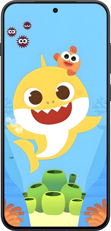 Силиконовый чехол Бейби Шарк для OnePlus 13T 5G / 13S 5G - 6303u-4026 изображение 