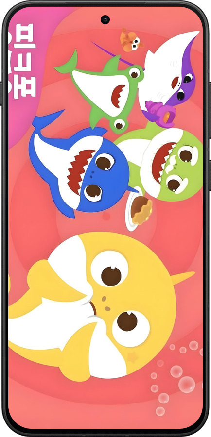 Силіконовий чехол Бейби Шаркс для OnePlus 13T 5G / 13S 5G - 6305u-4026 изображение 