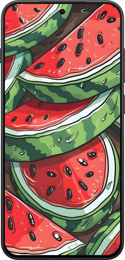 Силиконовый чехол Арбуз для OnePlus 13T 5G / 13S 5G - 6315u-4026 изображение 