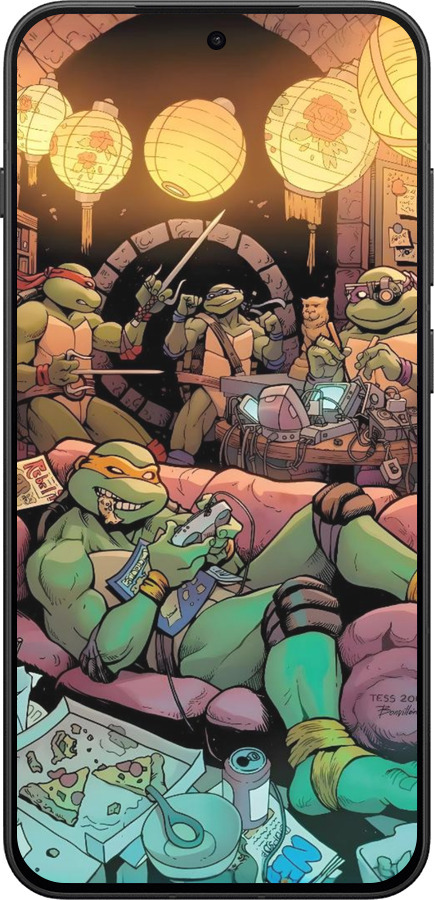 Силиконовый чехол Черепашки нинзя для OnePlus 13T 5G / 13S 5G - 6346u-4026 изображение 