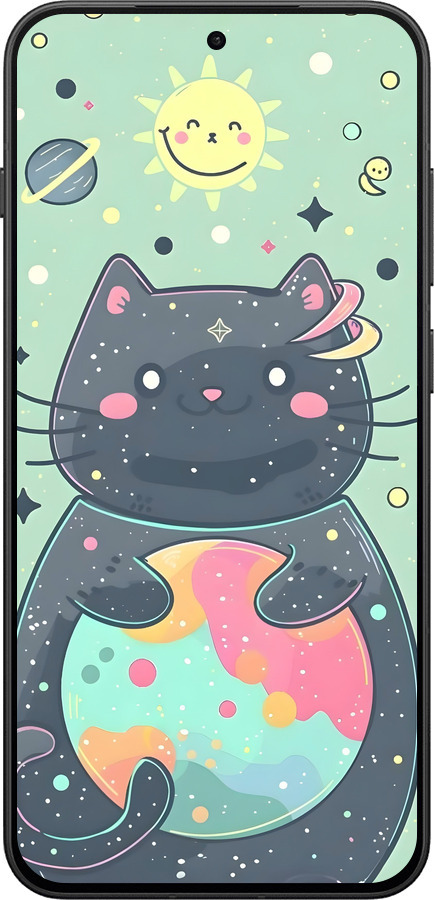 Силиконовый чехол Милый котик для OnePlus 13T 5G / 13S 5G - 6364u-4026 изображение 