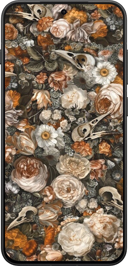 Силиконовый чехол В стиле барокко-мрачный для OnePlus 13T 5G / 13S 5G - 6404u-4026 изображение 