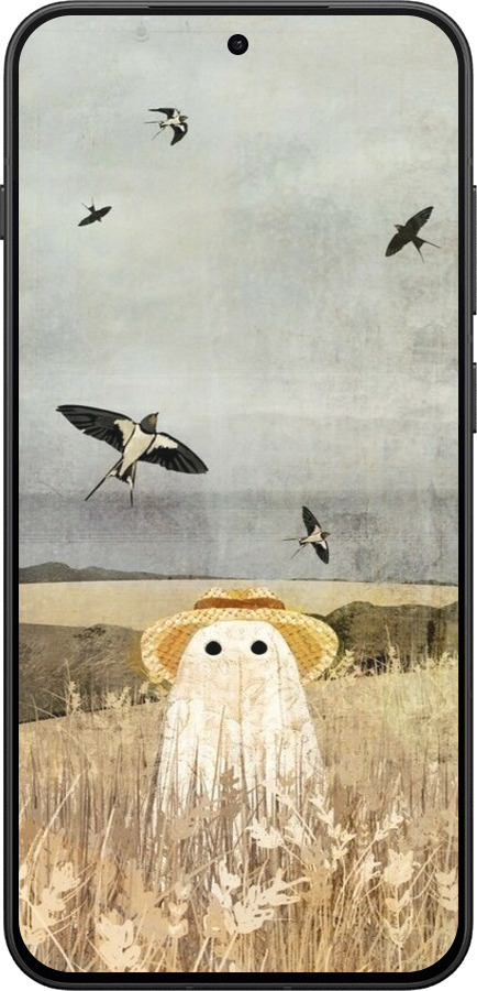 Силиконовый чехол Призрак в поле для OnePlus 13T 5G / 13S 5G - 6427u-4026 изображение 