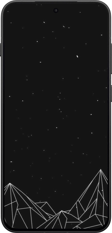 Силиконовый чехол Черно белые абстрактные горы для OnePlus 13T 5G / 13S 5G - 6437u-4026 изображение 