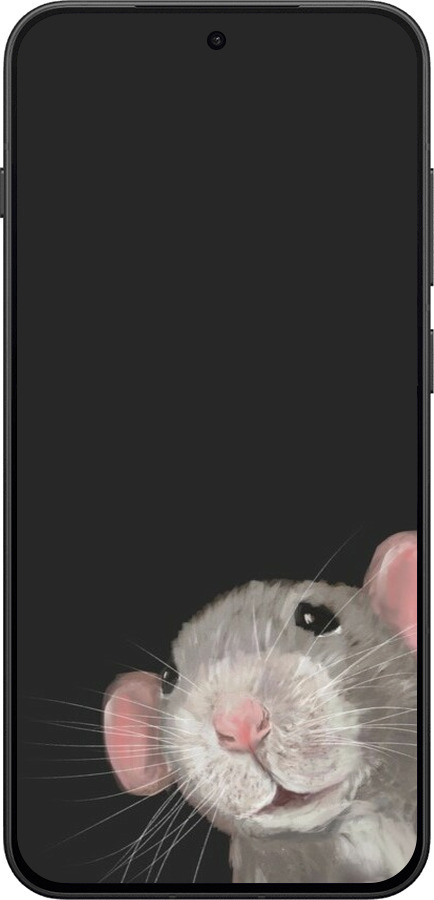 Силиконовый чехол The Peeking Rat для OnePlus 13T 5G / 13S 5G - 6442u-4026 изображение 