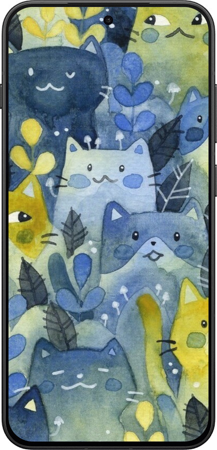 Силиконовый чехол С изображением кошачьего леса для OnePlus 13T 5G / 13S 5G - 6447u-4026 изображение 