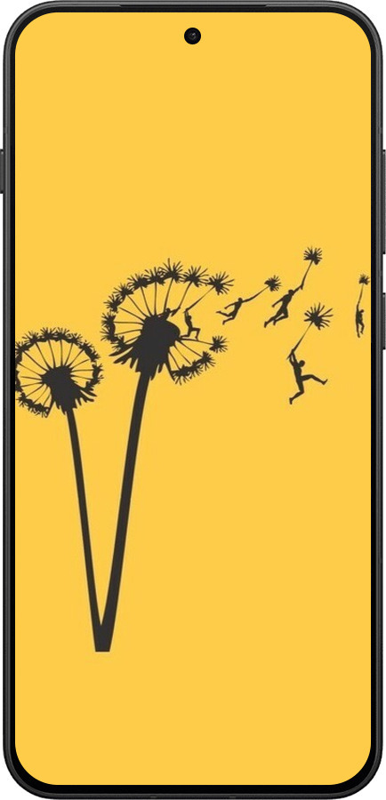 Силиконовый чехол Минимализм одуванчики для OnePlus 13T 5G / 13S 5G - 6449u-4026 изображение 