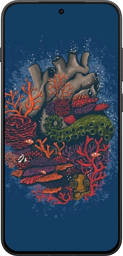 Силиконовый чехол Сердце моря для OnePlus 13T 5G / 13S 5G - 6506u-4026 изображение 