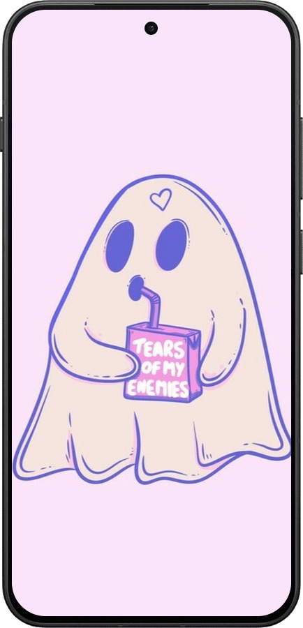 Силиконовый чехол Милый призрак для OnePlus 13T 5G / 13S 5G - 6507u-4026 изображение 