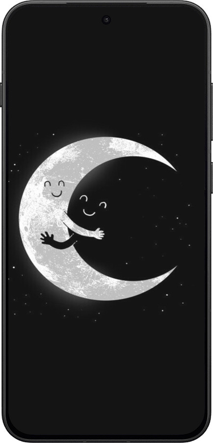 Силиконовый чехол Лунные объятия для OnePlus 13T 5G / 13S 5G - 6508u-4026 изображение 