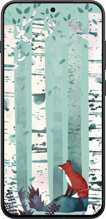 Силиконовый чехол Лис в зелёном лесу для OnePlus 13T 5G / 13S 5G - 6547u-4026 изображение 