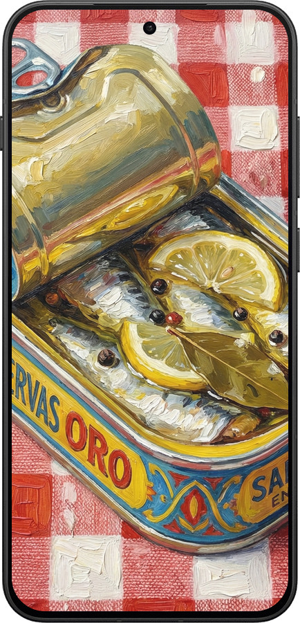 Силиконовый чехол Vintage Sardine Tin Phone для OnePlus 13T 5G / 13S 5G - 6772u-4026 изображение 