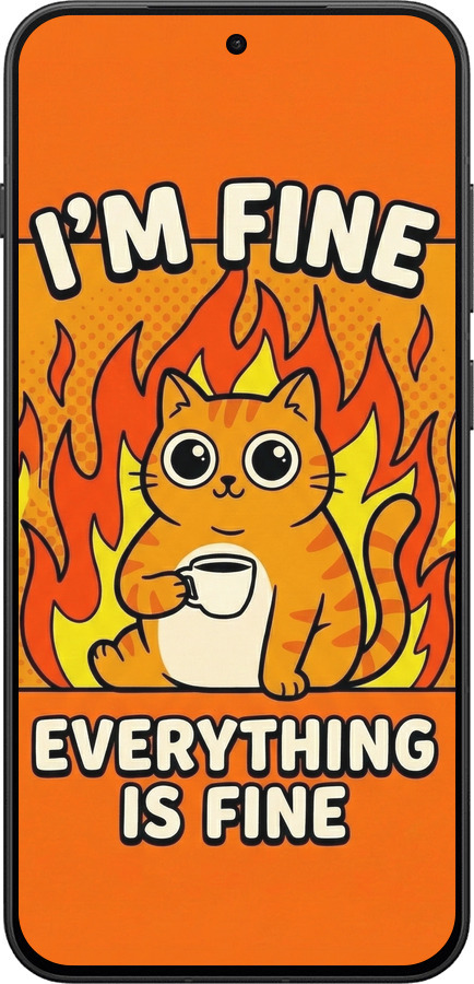 Силіконовий чехол Funny Cat для OnePlus 13T 5G / 13S 5G - 6786u-4026 изображение 